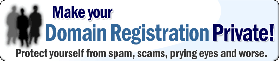 Economy Web Domains private domain name registrations. Protect your privacy.